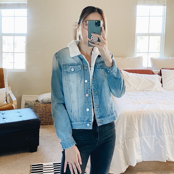 the retropolitan collection Jackets & Blazers - Denim sherpa jacket